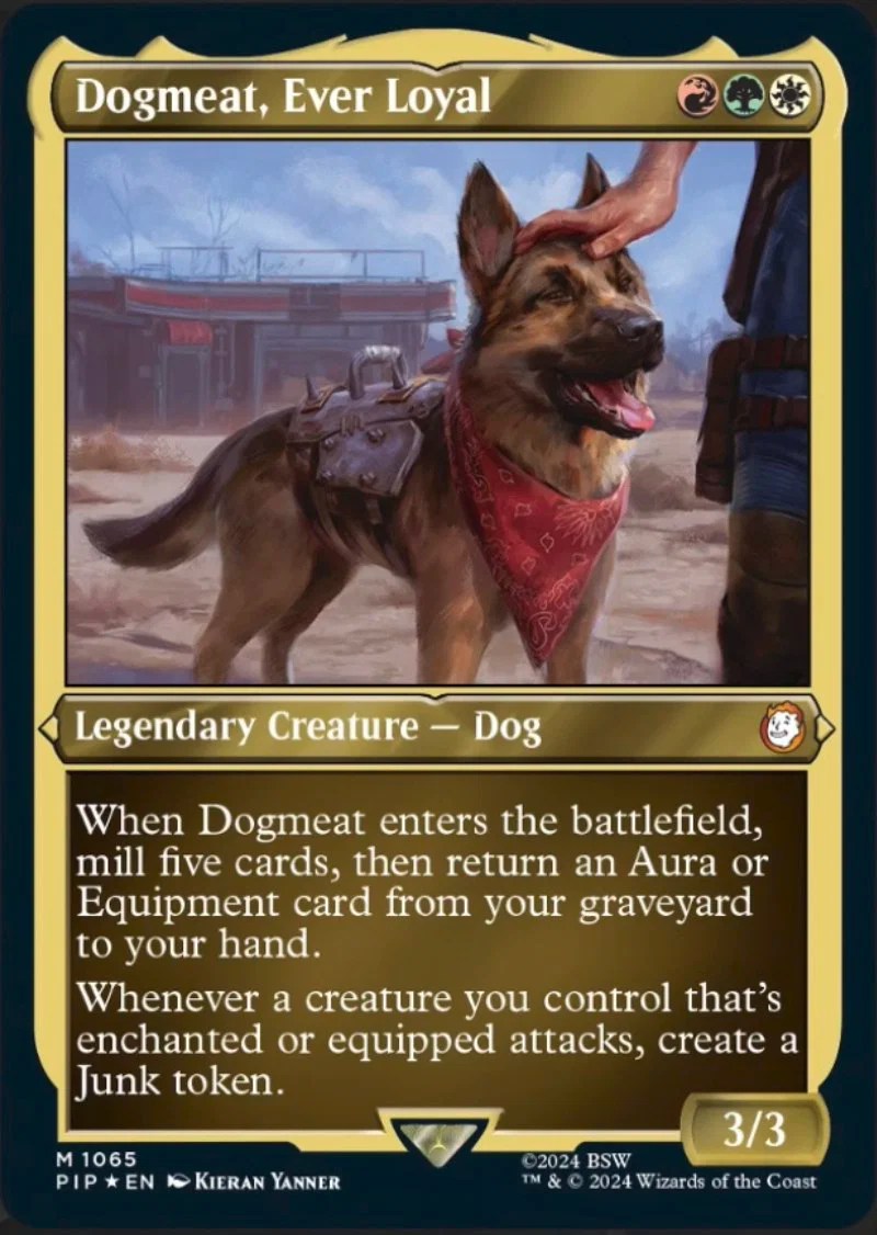 MTG Fallout Leak Dogmeat, Ever Loyal Spoiled(06)
